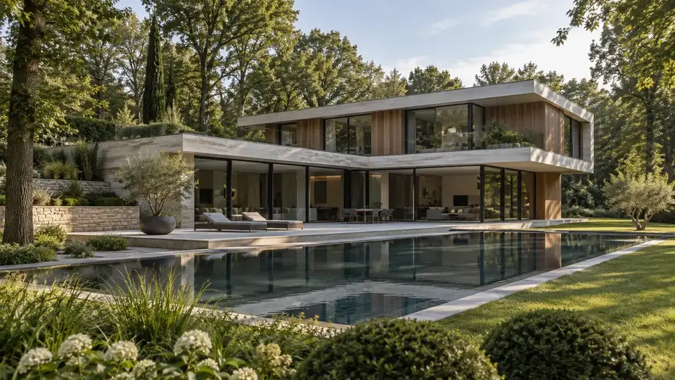 Propriété contemporaine dessinée par un architecte dans les Yvelines