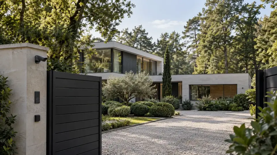 Maison d’architecte contemporaine utilisée comme résidence secondaire dans les Yvelines