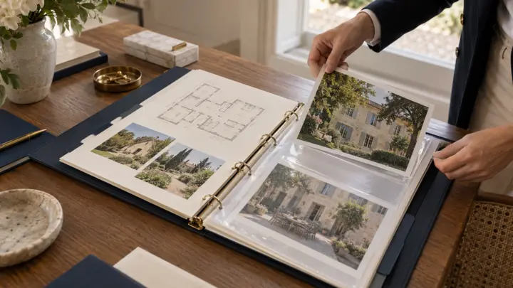 Dossier photographique organisé d’une propriété